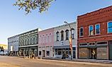 Cleburne, Texas: The old business district on Chambers Street, via Roberto Galan / Shutterstock.com