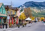 Downtown street in Canmore, Alberta, Canada. Image credit Marc Bruxelle via Shutterstock