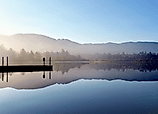 Sunrise on Lake Lytle, Rockaway Beach, Oregon.