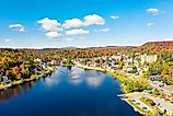 Fall in Saranac Lake, New York.
