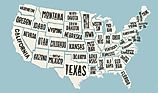 The contiguous United States consists of 48 states and the federal district.