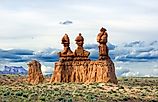 Hoodoo formations in Goblin Valley State Park, Utah