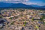 Aerial View of Chilliwack, British Columbia during Summer