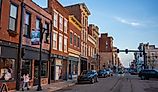 Main Street of the small town of Vincennes, Indiana. Image credit JWCohen via Shutterstock