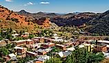 Panorama of Bisbee with surrounding Mule Mountains in Arizona. Image credit Nick Fox via Shutterstock