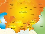 A map of landlocked countries in Asia. Image credit: Olinchuk/Shutterstock
