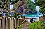 Beach at Cannon Beach, Oregon. 