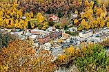 Aerial view of Jim Thorpe, Pennsylvania.