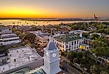 Overlooking downtown Fernandina Beach, Florida.