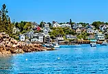 Waterfront and Harbor, Stonington, Maine.