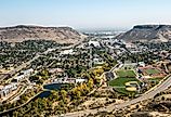 Golden, Colorado, as seen from the Lookout Mountain Road.
