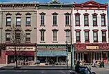 A look at Main St with classic storefronts in Honesdale, PA. Image credit Andrew F. Kazmierski via Shutterstock.