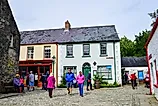 People visit Ulster American Folk Park in Northern Ireland, the UK.