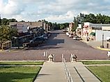 Business district in Cottonwood Falls, Kansas. Editorial credit: Wikimedia Commons