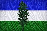 The flag of the Cascadia bioregion movement, known as the Doug flag.