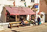 A traditional peppermint stick candy (Polkagris) manufacturer and shop in Gränna, Sweden (Credit: Imfoto via Shutterstock)