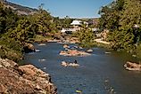 The scenic town of Medicine Park, Oklahoma.
