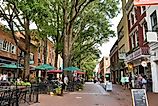 Charlottesville, Virginia: Downtown Mall. Image credit MargJohnsonVA via Shutterstock