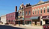 Main Street in downtown Beatrice, Nebraska. Image credit Ammodramus via Wikimedia Commons.
