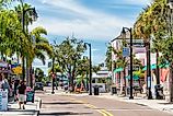 The inviting downtown of Tarpon Springs, Florida.