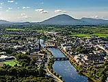 Ballina Co Mayo Ireland in the summer time.
