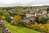 A view of Barnard Castle Bridge and surrounding area from Barnard Castle.  Editorial credit: Elizabeth O'Sullivan / Shutterstock.com