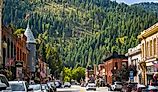 Main street in the historic mining town of Wallace, Idaho. Image credit Kirk Fisher via Shutterstock.com