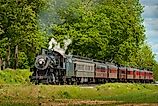 Strasburg Railroad with passenger cars