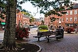 Street scene in the historic seaport city of Newburyport. Editorial credit: littlenySTOCK / Shutterstock.com