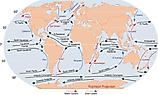 The warm and cold ocean currents play a major role in determining the climate of the coastal landmasses in their vicinity.