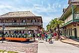 St. Augustine: Saint George main street on sunny day in downtown, via Kristi Blokhin / Shutterstock.com