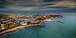 Aerial view of Robe, South Australia.
