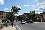 Massachusetts Route 131 eastbound in Southbridge Massachusetts
