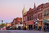 Night walk in Guthrie, Oklahoma. Image credit: Kit Leong via Shutterstock.