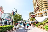 People walking around in Destin, Florida.