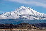 Mt. Shasta in northern California landscape wilderness.