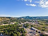 Aerial photo of Raton, New Mexico. 