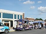 Food trucks at the annual Strawberry Festival in Portland, Tennessee (Credit: Carla Sloke via Shutterstock)