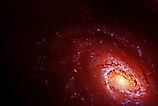 A beautiful red galaxy