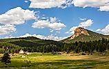 Scenic Rocky landscape in the Staunton State Park, Colorado. 