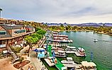 View of Lake Havasu, Arizona taken from the the London Bridge