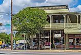 Hoerster Building in Fredericksburg, Texas. Image credit Philip Arno Photography via Shutterstock