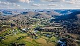 Overlooking the town of Berea, Kentucky.