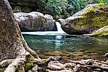 Midnight Hole waterfall in Cosby, Tennessee