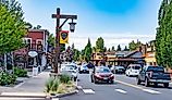 Main Street in downtown Sisters, Oregon. Image credit Bob Pool via Shutterstock