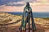 he King Arthur statue in Tintagel, Cornwall, UK. Image credit: Gary Perkin / Shutterstock.com.