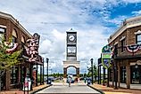 Shopping plaza in Foley, Alabama.