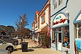 Lighthouse Avenue, the main road through Pacific Grove, California, via Stephen B. Goodwin / Shutterstock.com
