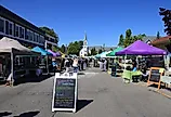 Farmers Market in Harbor Springs, Michigan. Image credit Thomas Barrat via Shutterstock