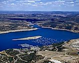 Aerial view of Navajo Lake, New Mexico